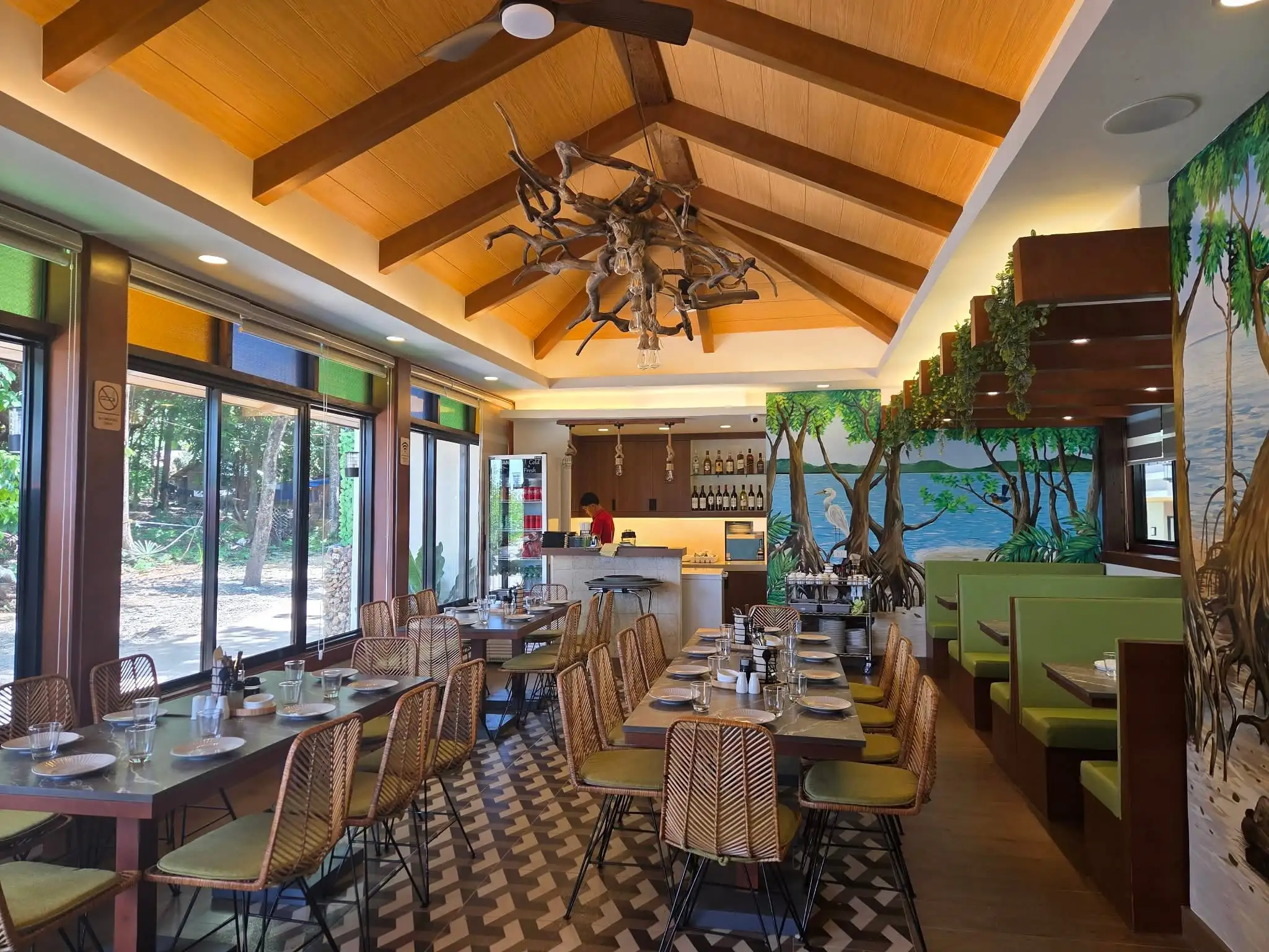 Dining interior at Katunggan Cove Resort
